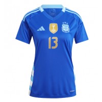 Maglia Calcio Argentina Cristian Romero #13 Seconda Divisa Donna Copa America 2024 Manica Corta